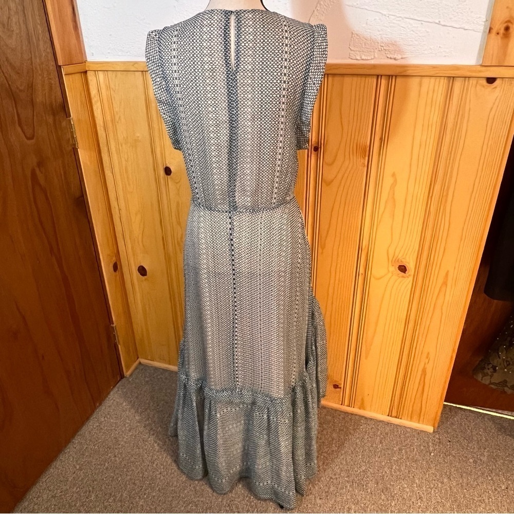 Heidi Merrick San Simeon Chiffon Maxi Dress Sz-S - Picture 6 of 12